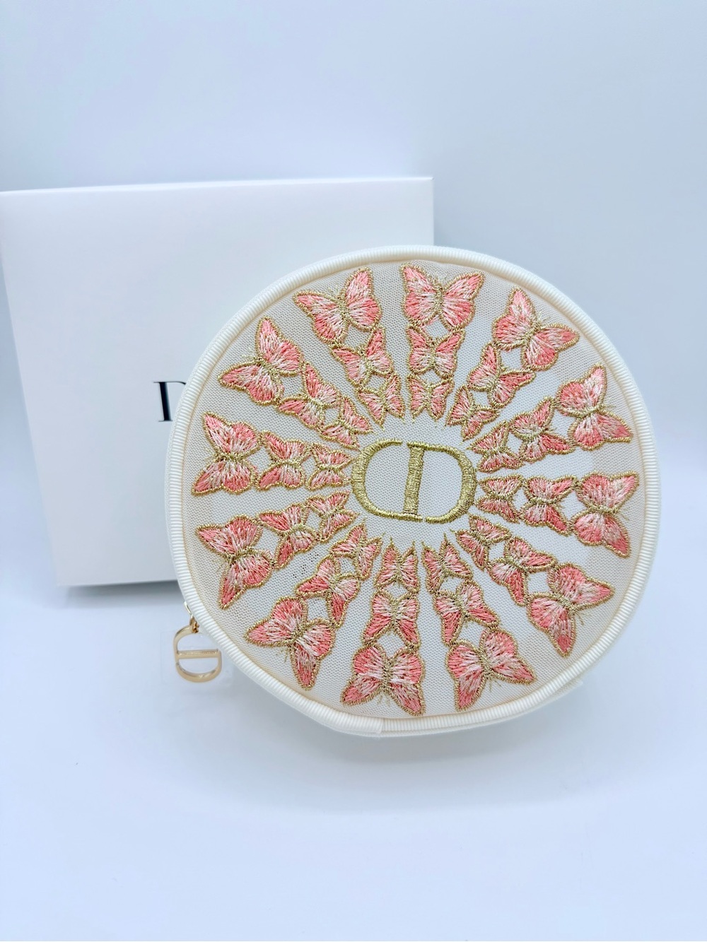 Dior Butterfly Round Cosmetic Pouch Spring 2026 Brand New